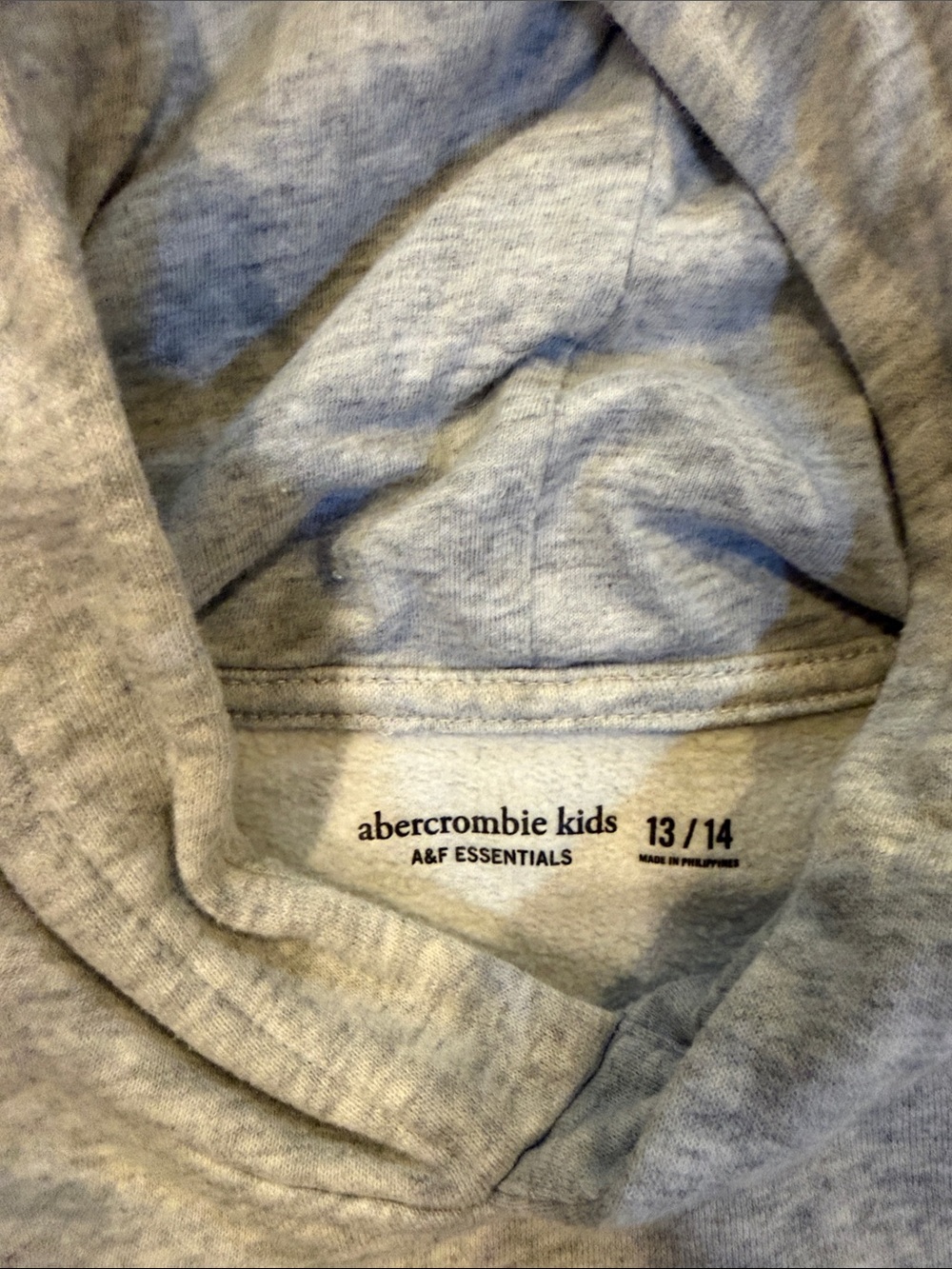 Abercrombie & Fitch Light Gray Pullover Hoodie - Picture 2 of 3